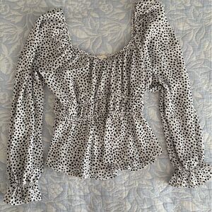 Altar'd State Black and White Blouse